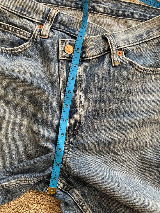 HIGH RISE CROSSOVER BARREL JEANS - GAP SIZE 28/6R - Picture 5 of 5